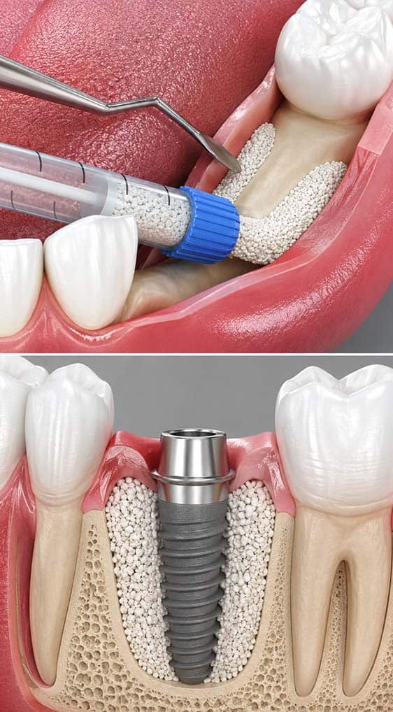 autoplastikë kockore në Shqipëri për implante dentare